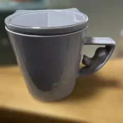 Francfrancのキャットフィギュアマグ　グレー