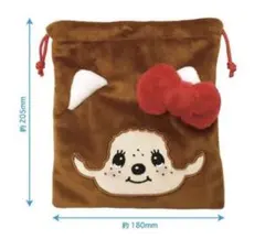モンチッチ×ハローキティ フェイス巾着 サンリオ 巾着袋　ポーチ