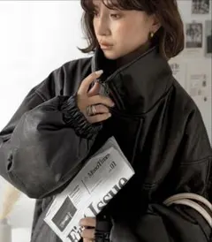 《新品》JaVaフェイクレザー モンスターオーバーサイズブルゾン【匿名発送】