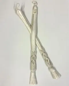 羽織紐　立体織　矢羽根模様