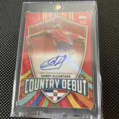 tops MLB 2022サイヤング賞右腕サンディアルカンタラ5枚限定直筆サイン