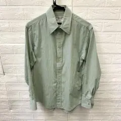 4949 美品 キャサリンハムネット Yシャツ ストライプ Ｍ グリーン系のサムネイル