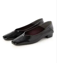 【EVOL】Vカットスクエアパンプス IX5486 25.0cmのサムネイル