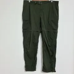 美品 ノースフェイス ジップパンツ ハーフパンツ 2way カーキ150 
