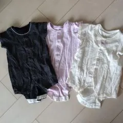 ロンパース3点セット　女の子70cm