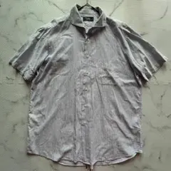 ✨大人気✨鎌倉シャツカマクラシャツ 半袖シャツ　青白XXL　HN101のサムネイル