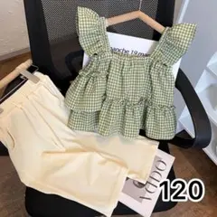 【新品未使用】キッズ ワンピ パンツ セット 120 韓国子供服