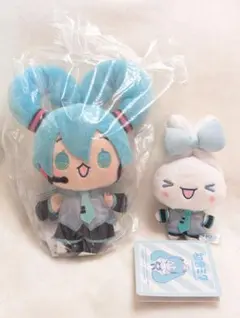 初音ミク✕シナモロール　ミニぬいぐるみ ２点セット　サンリオ　マスコット