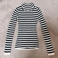 レディース トップス ニット ビジュー付き