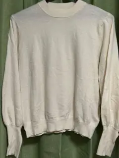 palm RICHE アイボリー バルーン袖ニットセーター