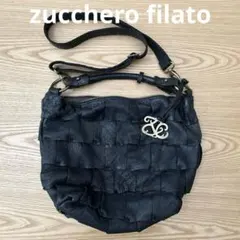 zucchero filatoズッケロフィラート 2wayレザーバッグ　ブラック