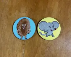 パンどろぼう刺繍缶バッジ2個セット