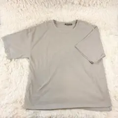 FRAPBOIS グレー Tシャツ サイドスリット付き