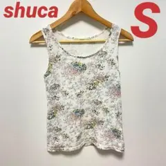 シュカ shuca タンクトップ レディース トップス 花柄 カジュアル 綿 Sのサムネイル