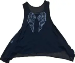 タンクトップ 翼デザイン 平成 y2k