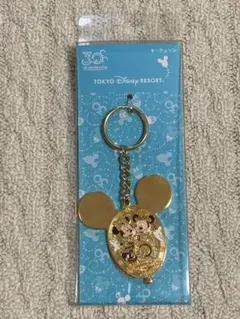『ディズニー』 ミッキー＆ミニー 30周年キーホルダー