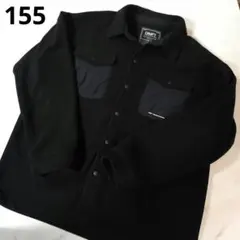 CAMP7フリース ブラックジャケット 155ライトオン男子