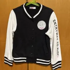 ALGY ボタン式ジャケット 黒/白