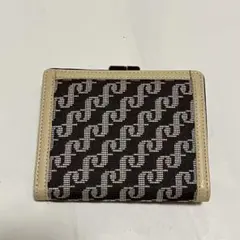 Flea Store フリーストア がま口 二つ折り財布 モノグラム ジャガードのサムネイル