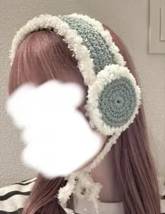 イヤーマフ ハンドメイド 編み物 耳あて