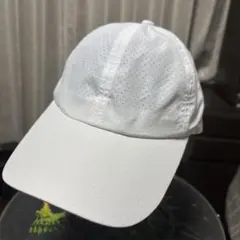 ホワイト　ランニングキャップ