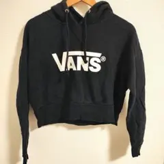 VANS 黒 パーカー ショート丈のサムネイル