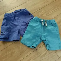 半ズボン　2枚セット　90cm　プティマイン　ブランシェス