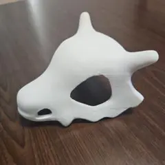 ホワイト 骨の頭部デザイン 置物 3Dプリンタ製　失敗作