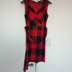 GRACE CONTINENTAL 　ノースリーブ チェック柄 ワンピース