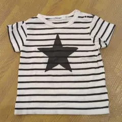 ストライプ 星プリント 半袖Tシャツ
