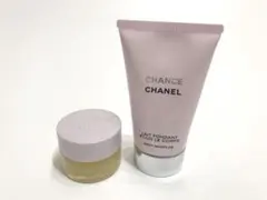 シャネル チャンスシマリングタッチジェルパフューム ボディモイスチャー2点セット