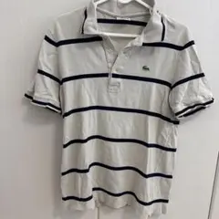 LACOSTE 半袖ポロシャツ ストライプ