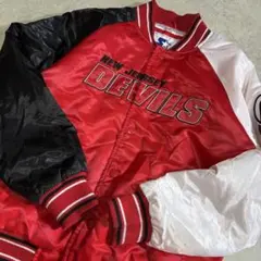 【140相当】M スターター NewJersey Devils スタジャン 古着