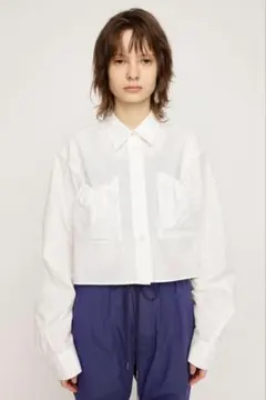 【訳あり】SLY GATHER POCKET CROPPED シャツ