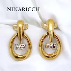 希少 ニナリッチ イヤリング ヴィンテージ ゴールド 上品 大人可愛い 個性派