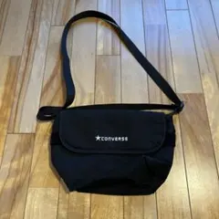 CONVERSE ブラック ショルダーバッグ