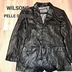 【美品】wilsons　レザージャケット　PELLE STUDIO　革ジャン