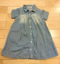 Donkey Jossy ヒッコリー 半袖シャツワンピース 120のサムネイル