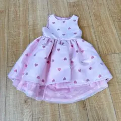H&M ハート柄 ピンク フレアワンピース 子供用