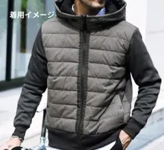 裏起毛ジャージ 切替サーモ 中綿ブルゾンのサムネイル