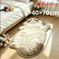 ヘソ天　ラグドール　猫柄　マット　玄関マット　猫　ネコ　ヒマラヤン