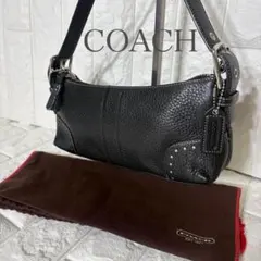 COACH leather accessory pouch black y2k