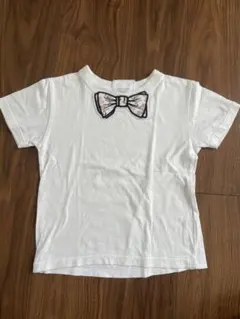 SUPERTHANKS フラミンゴ柄 蝶ネクタイ付き Tシャツ　120のサムネイル