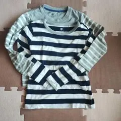 ユニクロ ボーダー ロンT 120　２枚セット