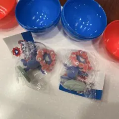 ミャクミャク　フロッキーフィギュア　バランスポーズ　2個セット