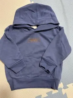 ネイビー フード付きパーカー