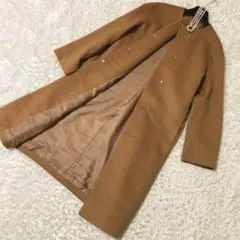【極美品】23区　ビーバーコート　ロング　黒　40 ウール　アンゴラ CLASSY.1月号掲載】ウールカシミヤビーバー チェスターコート