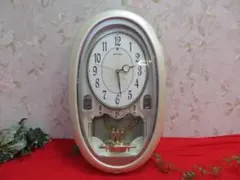 【ee940/10】SEIKO 　電波掛け時計　AM804C　全長48ｃｍ