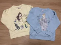 ベルとシンデレラ トレーナー 2点セット