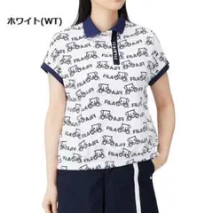 B品★春夏★フィラゴルフ★カートロゴプリント半袖ポロシャツ★M/WT